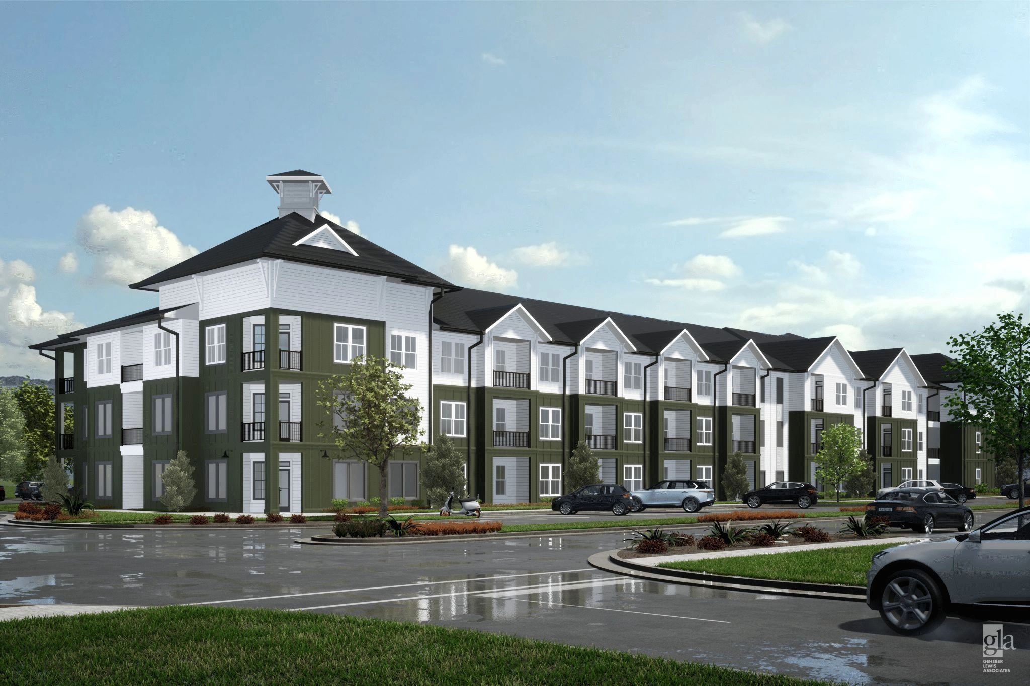 Modern multi-unit residential building